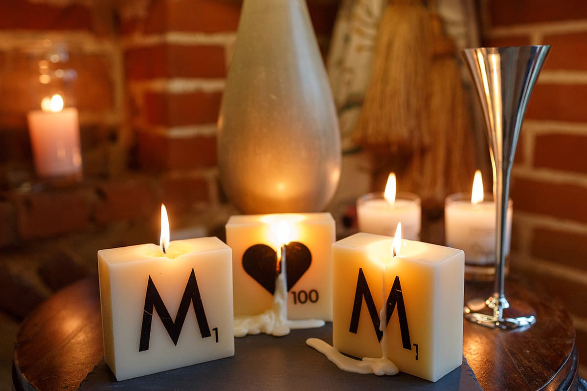 m and m candles