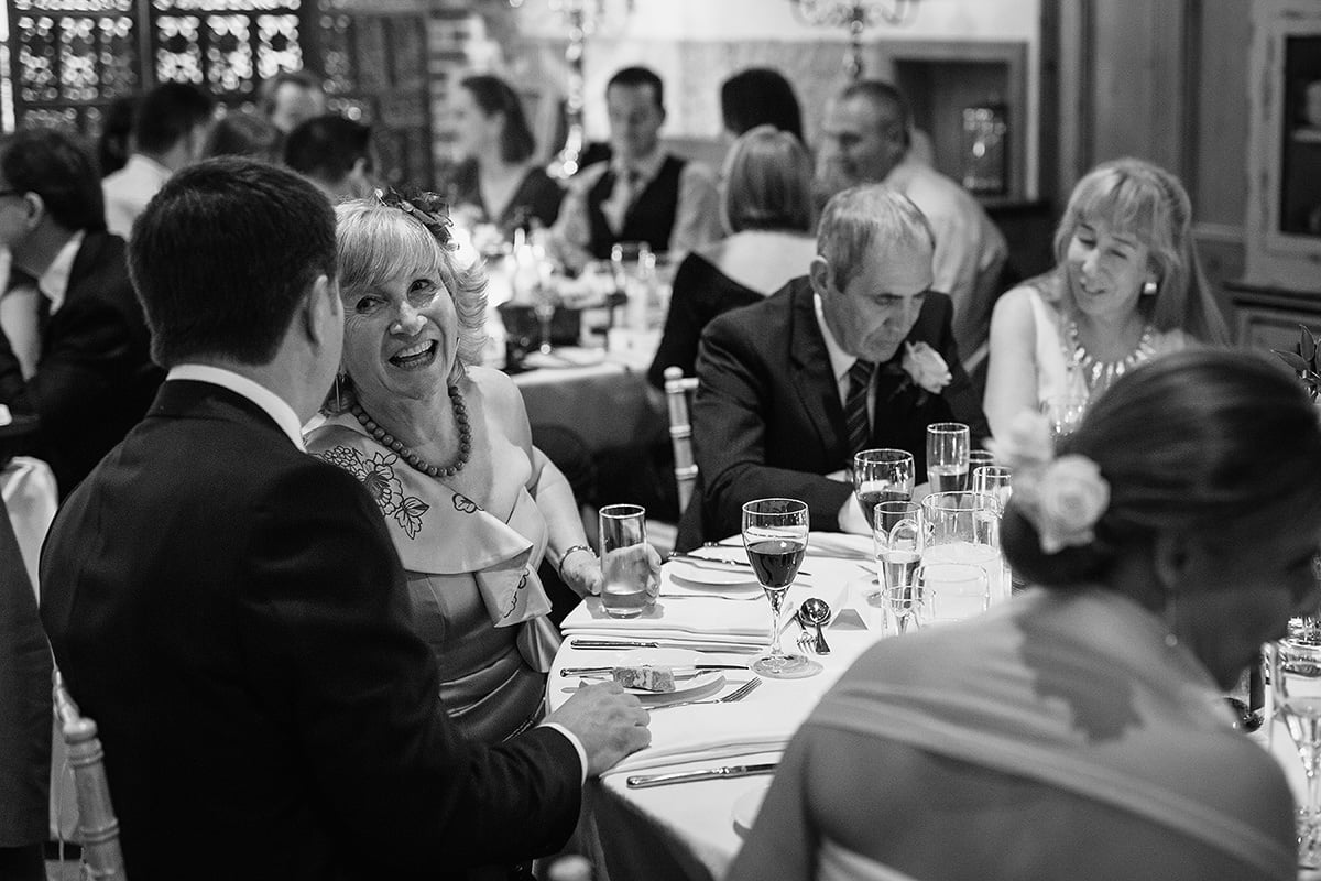 the grooms mother talks to the groom