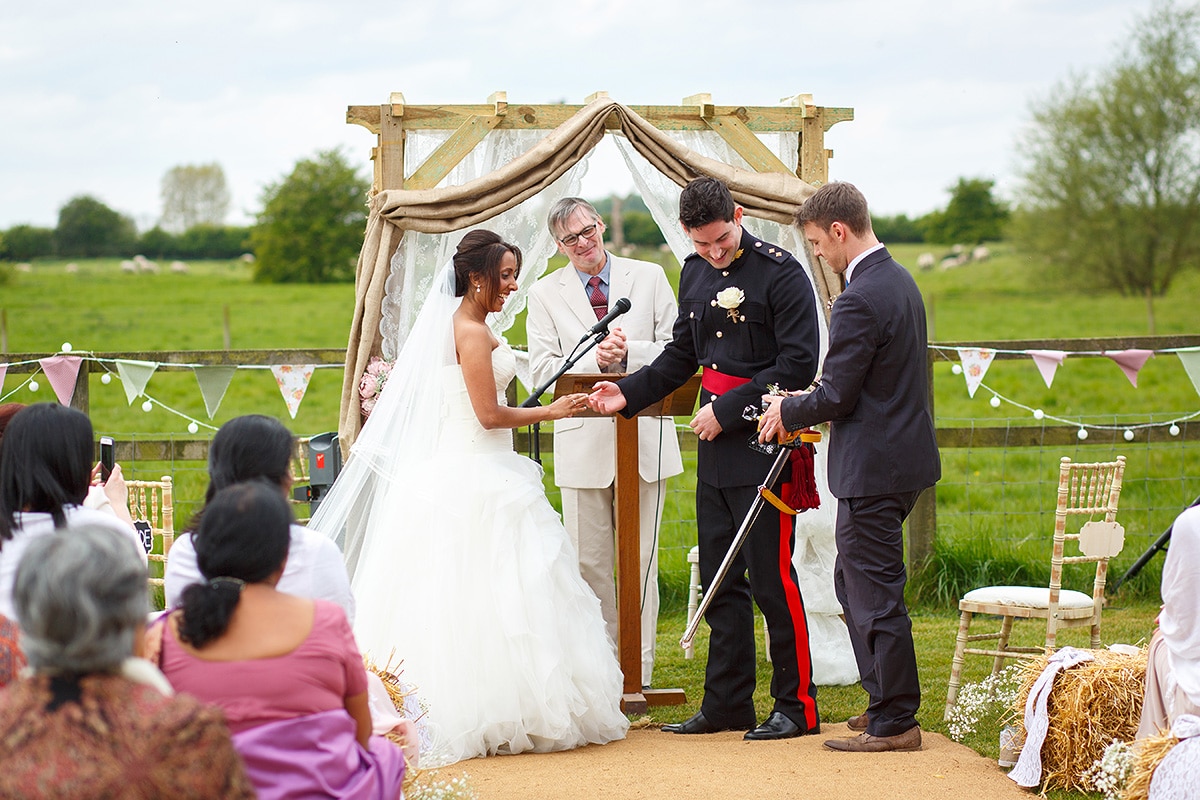 the best man presents the rings