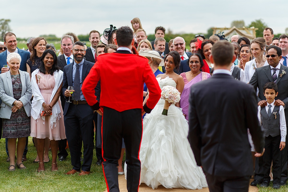 the bride laughing at the groom