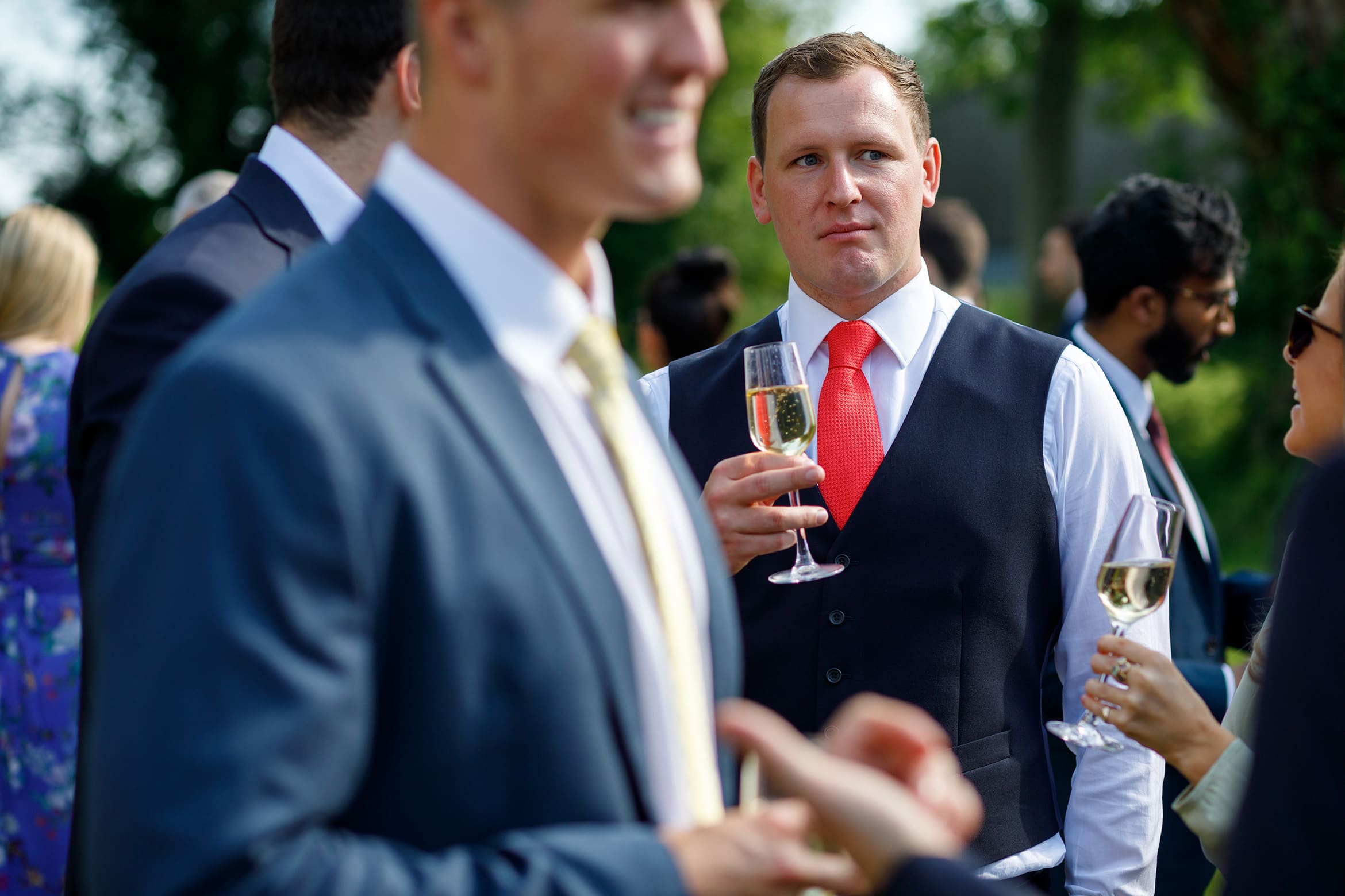 the groom ponders