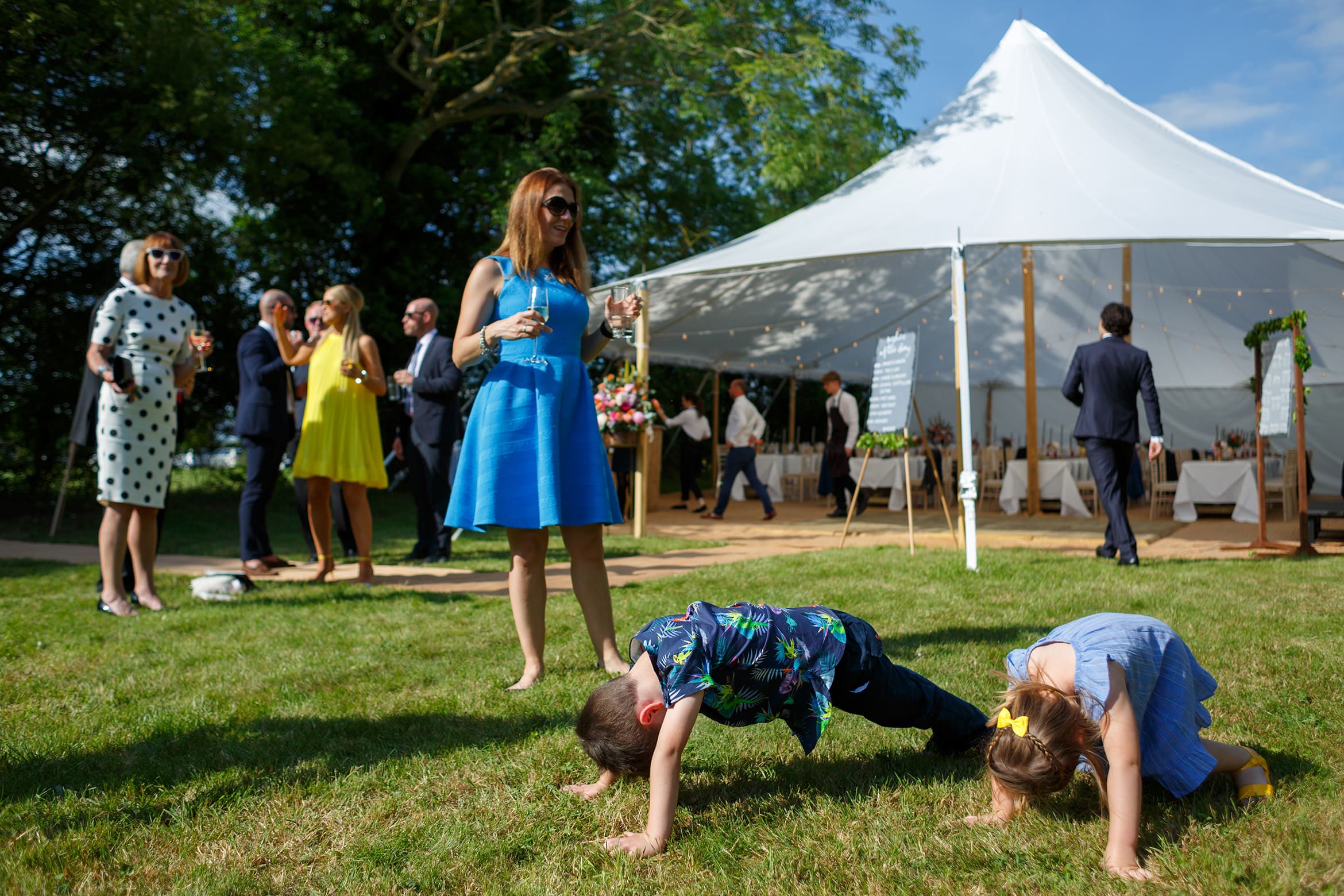 a workout for some younger guests