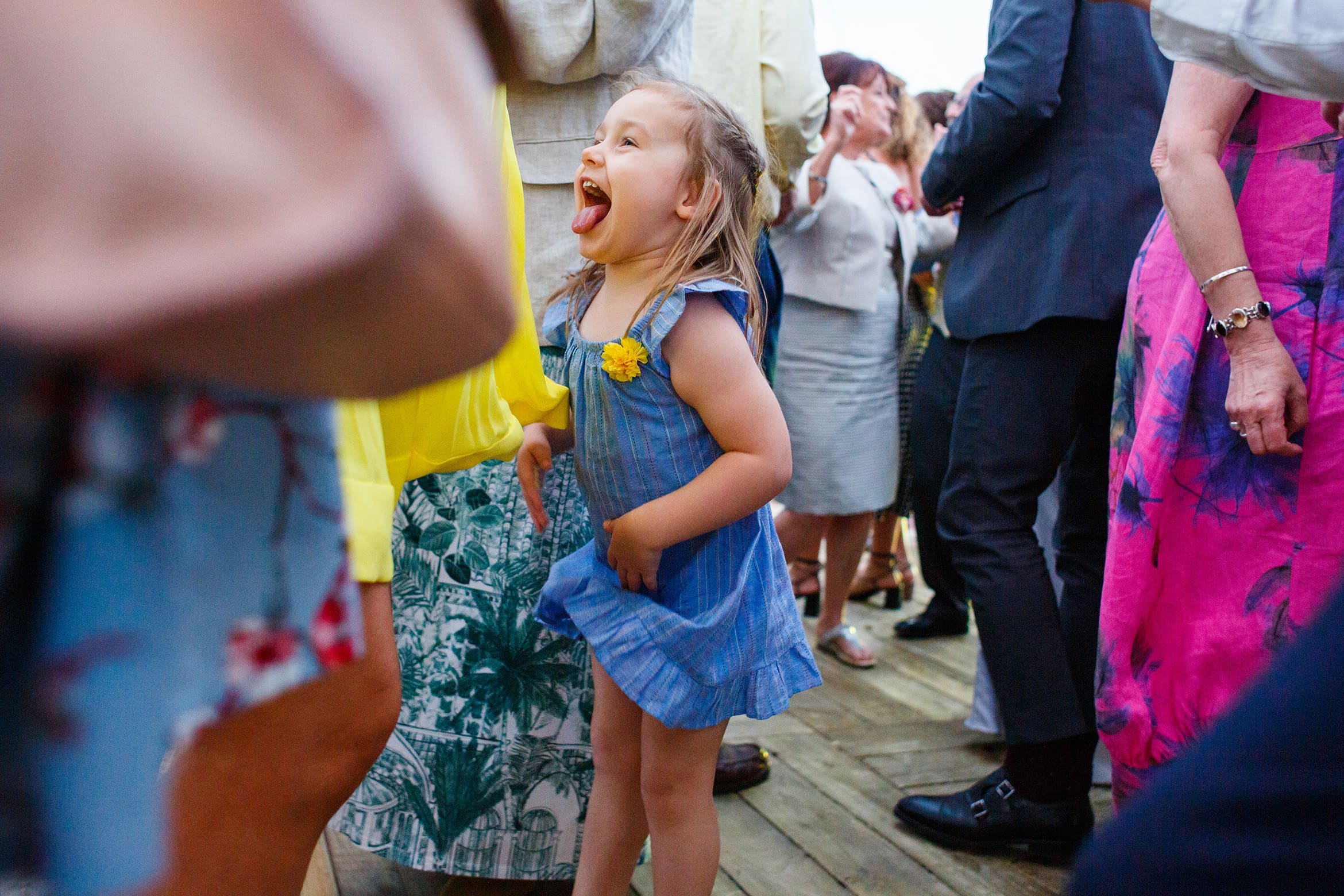 a young guest on the dancefloor