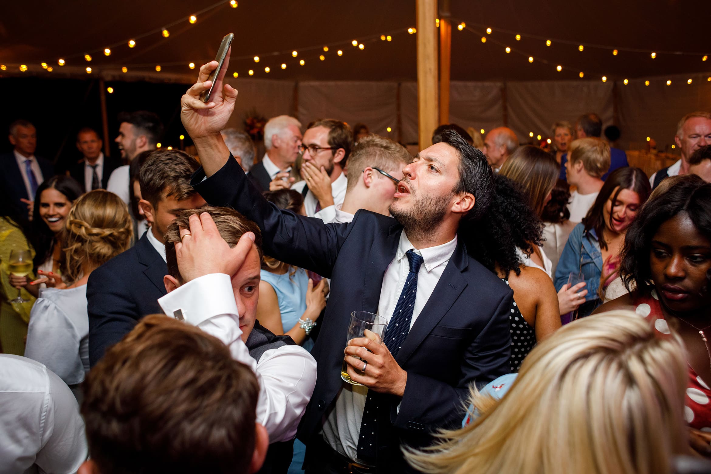 a selfie on the dancefloor