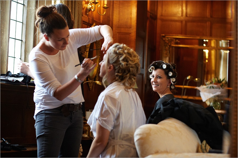 Brides preparations at Hengrave Hall