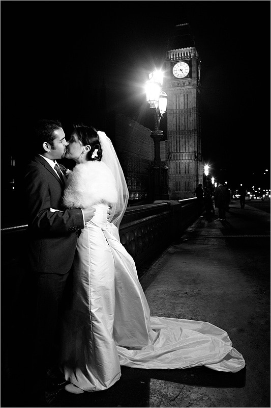 houses of parliament wedding portrait