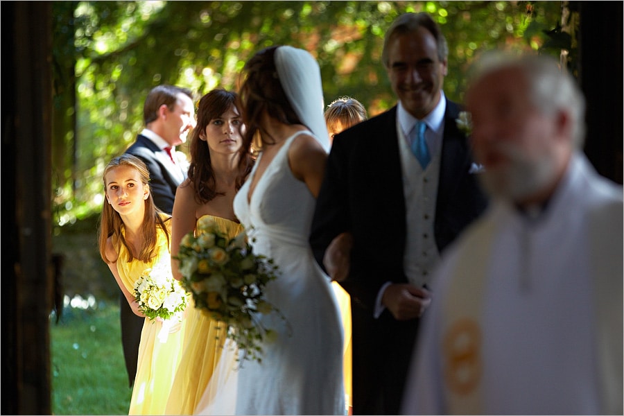 A marquee wedding at home during a Norfolk Summer.