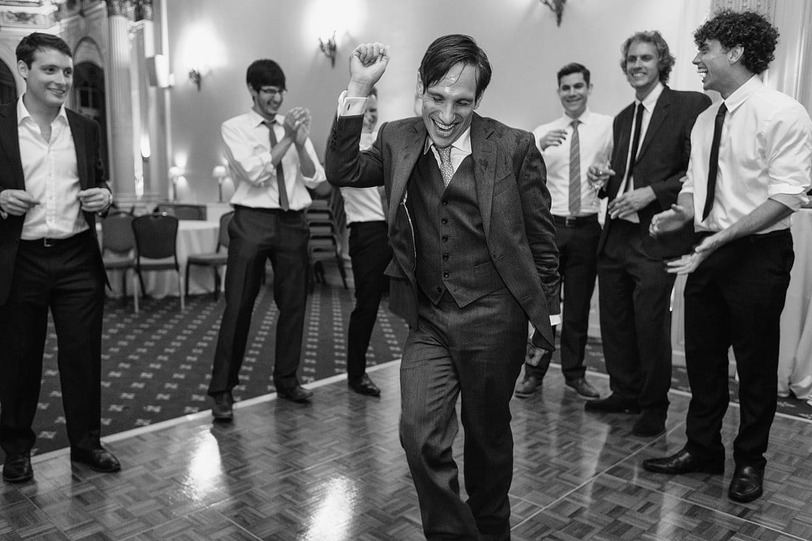 the groom takes to the dancefloor