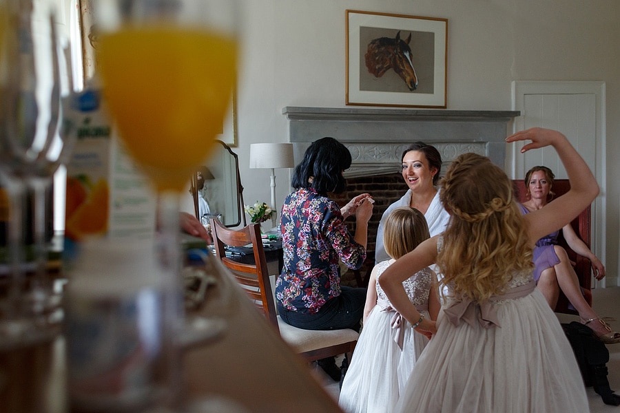 last touches for the brides preparations