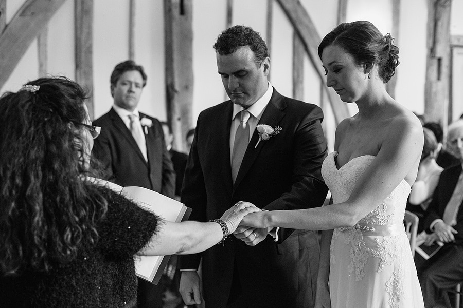 a quiet moment during the ceremony