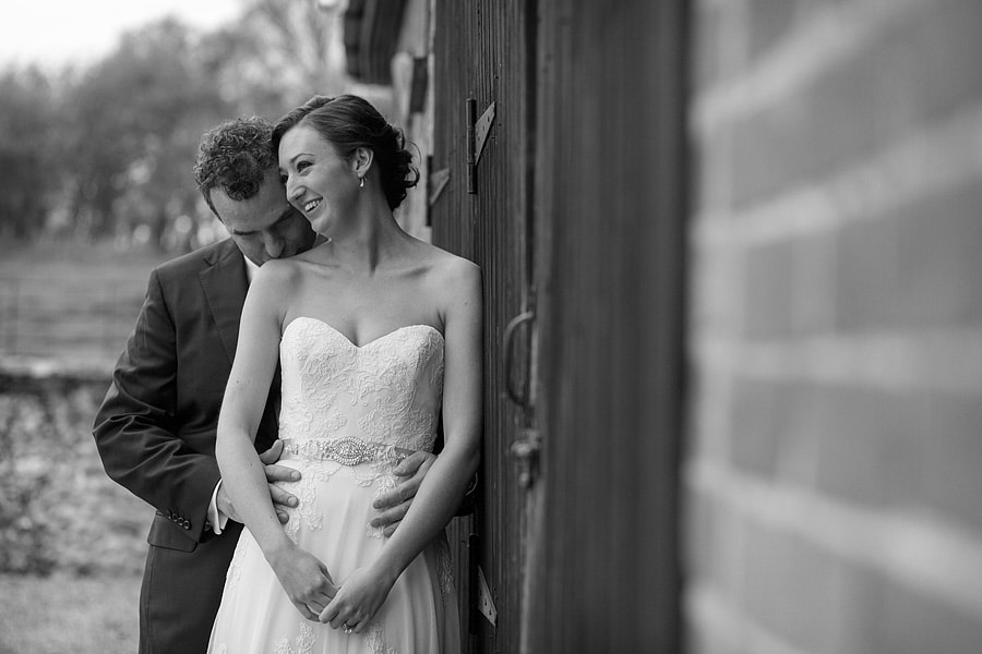 a couple portrait at a bruisyard wedding