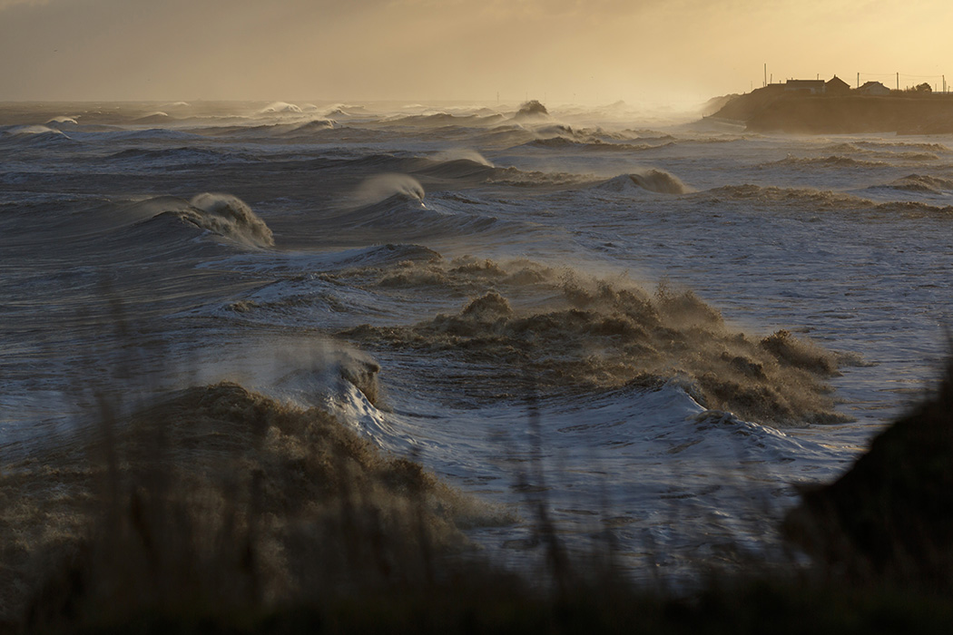 Happisburgh on a stormy day