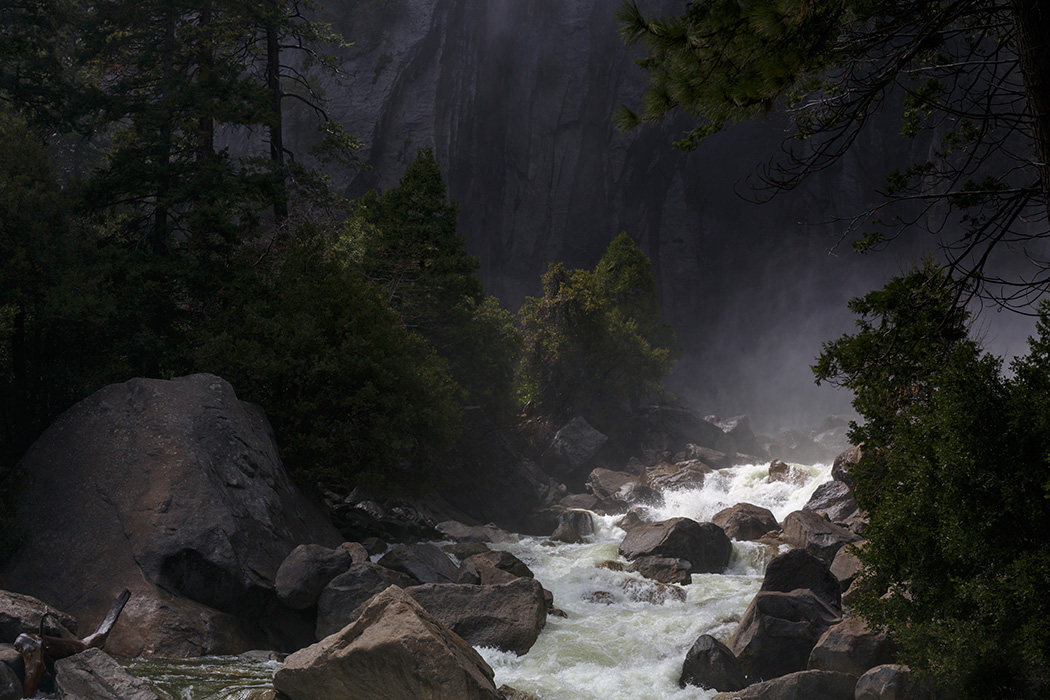 waterfall in yosemite