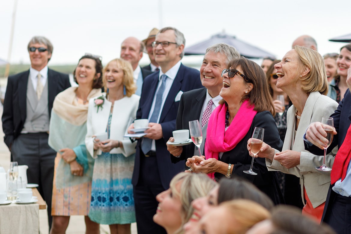 the guests listen to the speeches