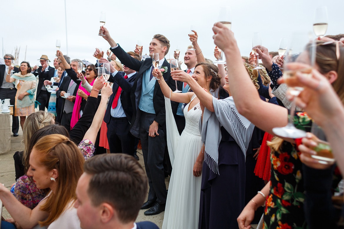 a toast at the end of the father of the brides speech