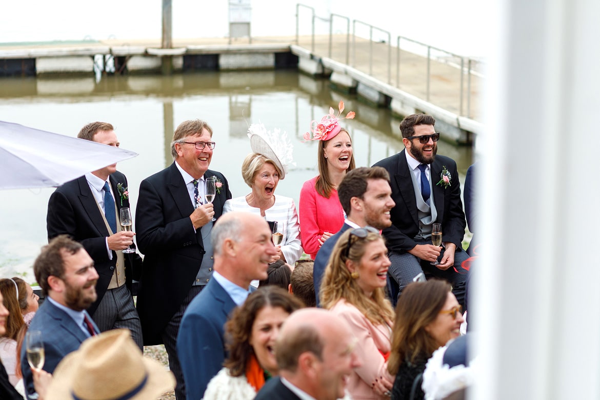 the guests listen to the speeches