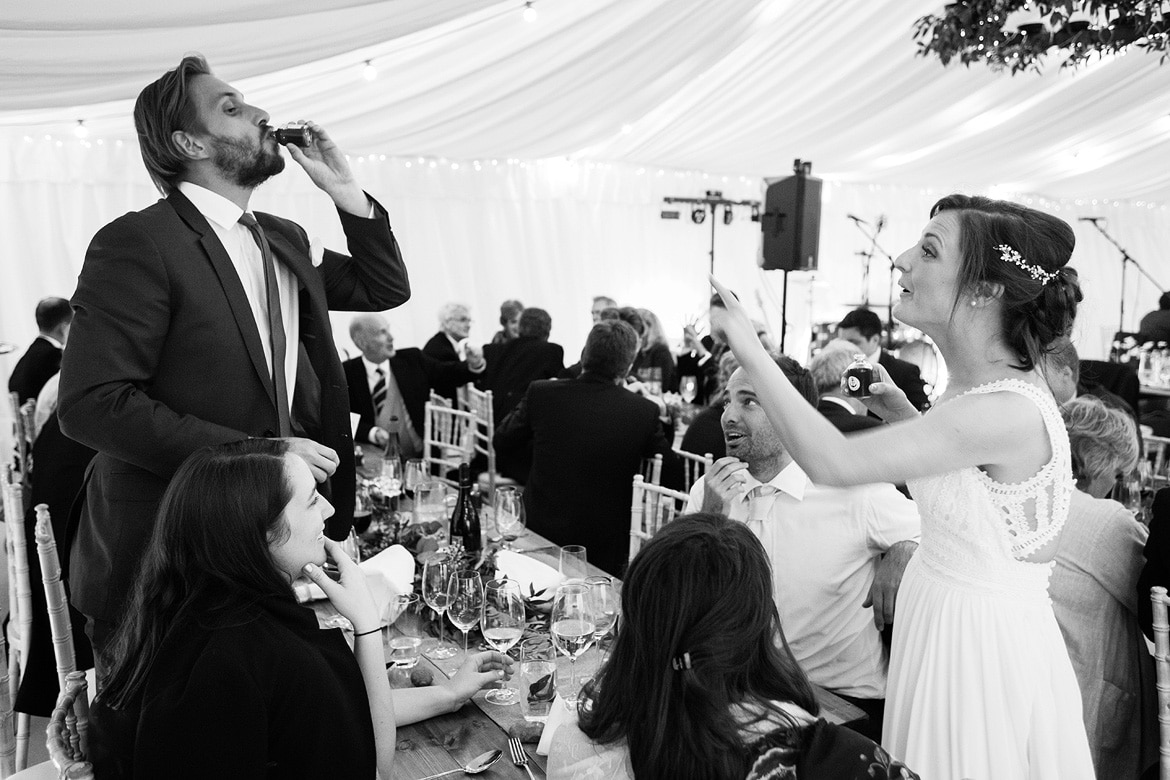 wedding guests at an aldeburgh wedding