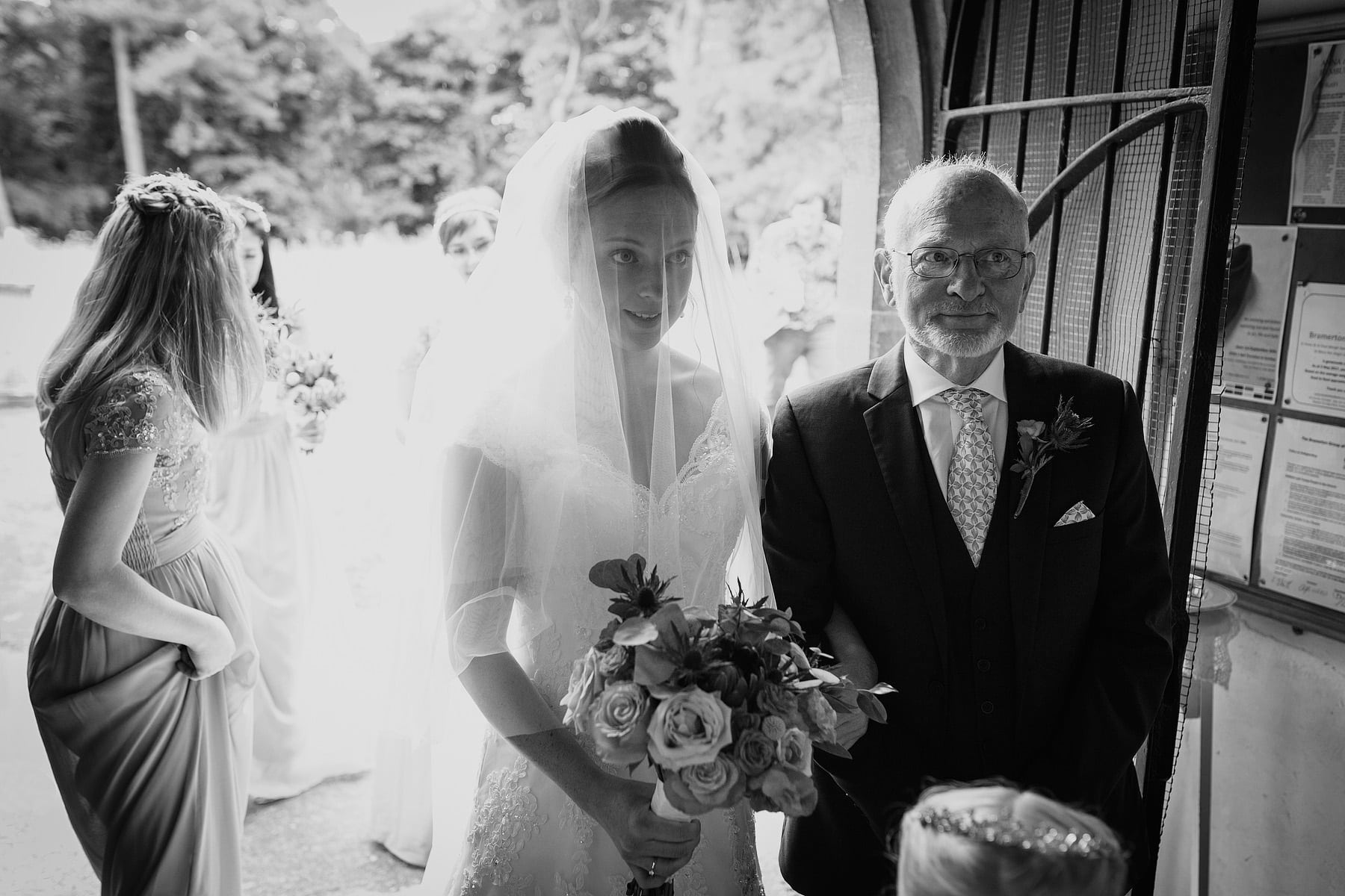 bride and her father at an assembly house norwich wedding