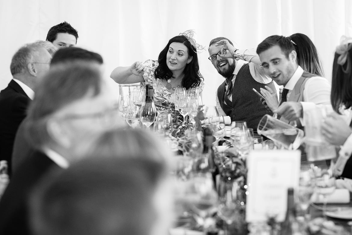 wedding guests at aldeburgh yacht club