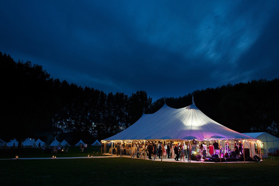 a sperry tent at a wedding