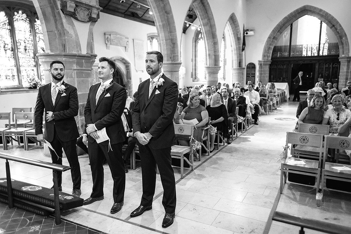 todd waits inside cuckfield church