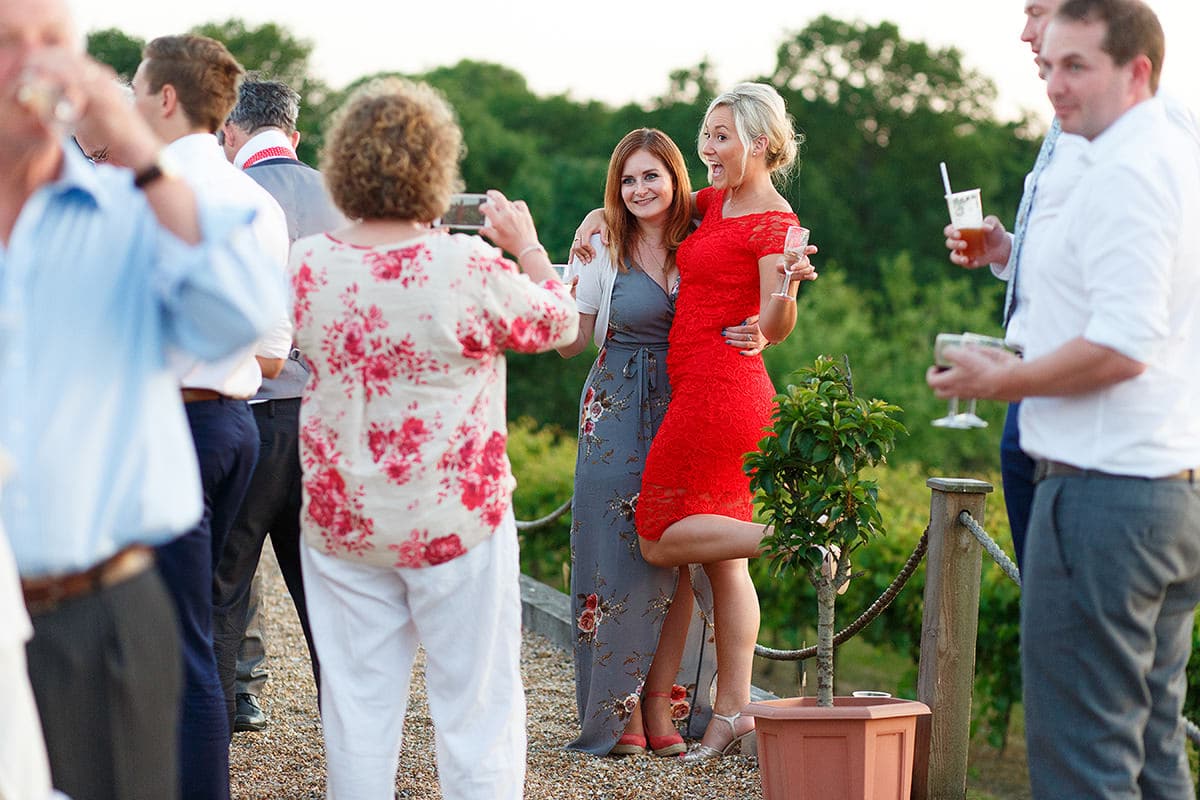 guests relax after the wedding breakfast