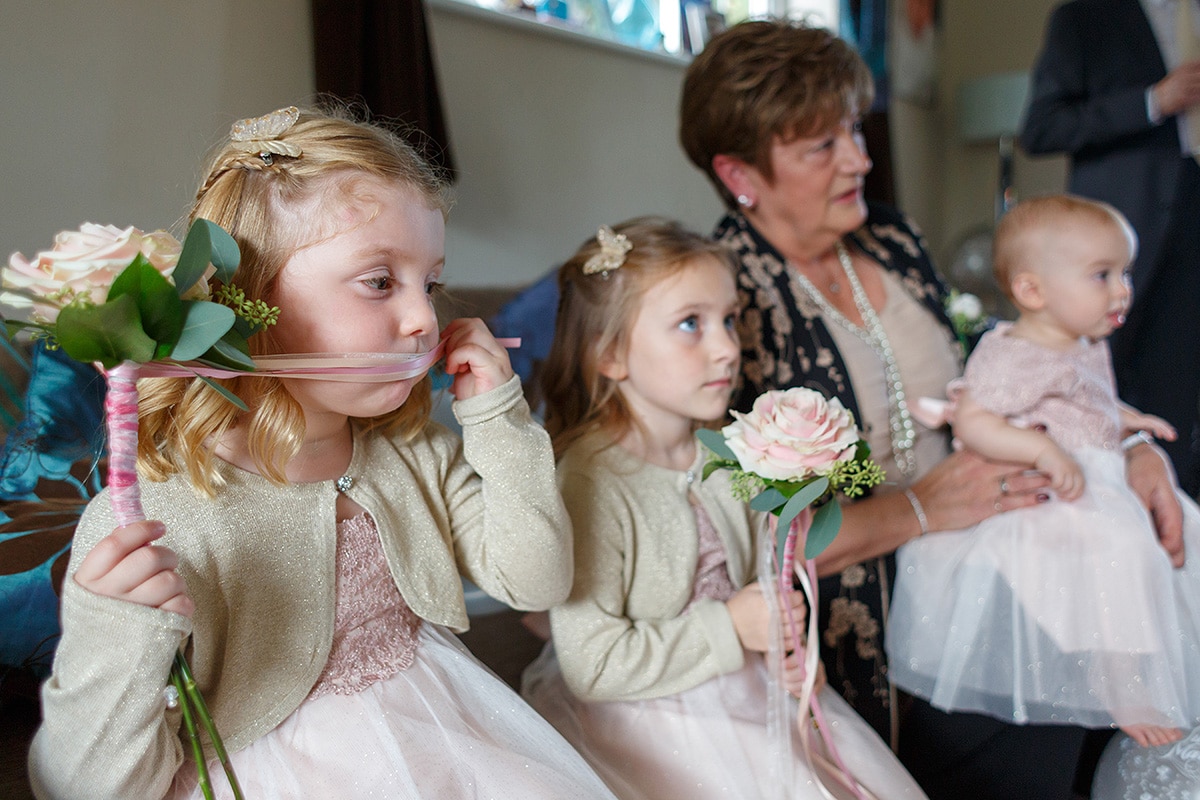 bridesmaids wait before the wedding