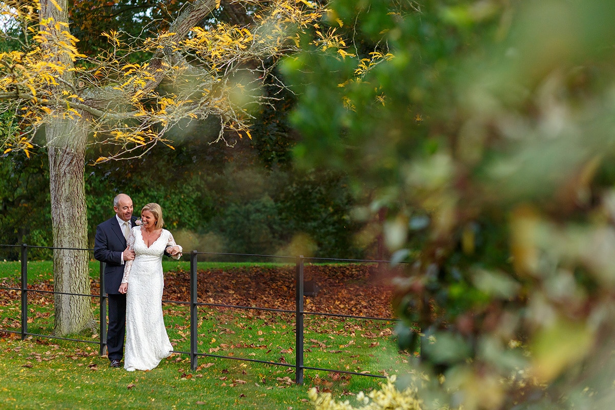 a couple portrait in the grounds of brasteds