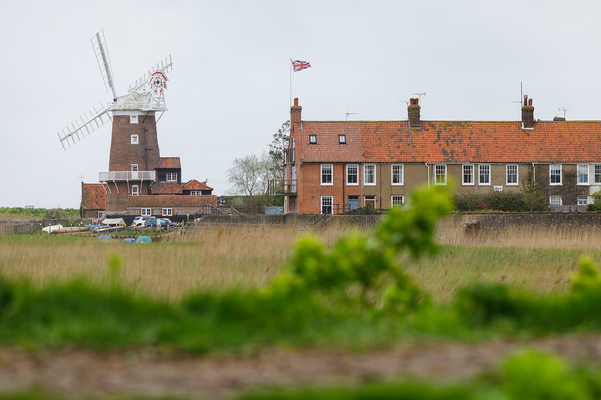 a grey day in April at cley next the sea