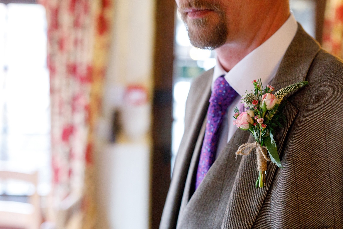 the grooms buttonhole