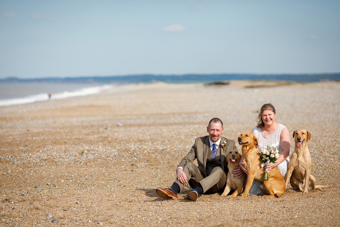 a family portrait on a north norfolk beach