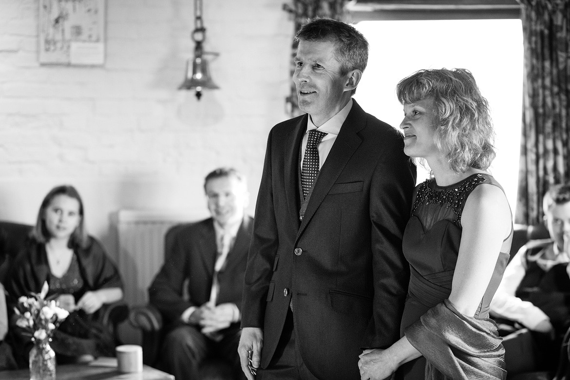 bride and groom during the ceremony