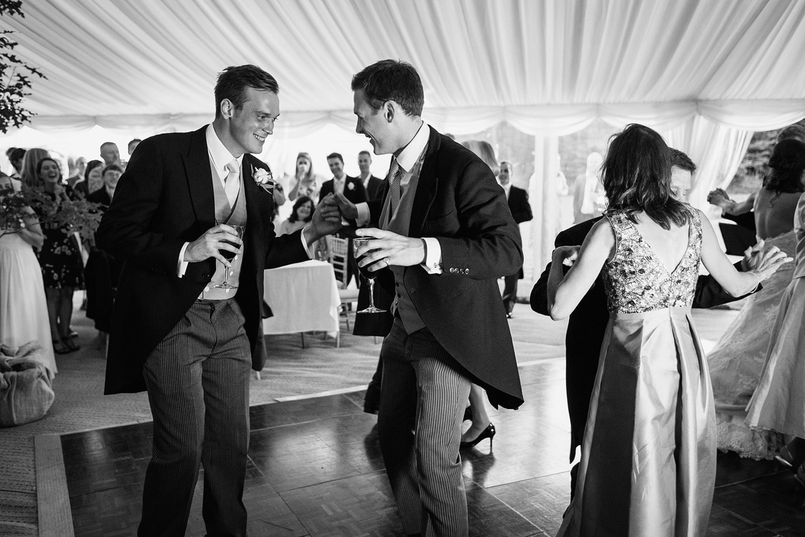 best men dance during the first dance