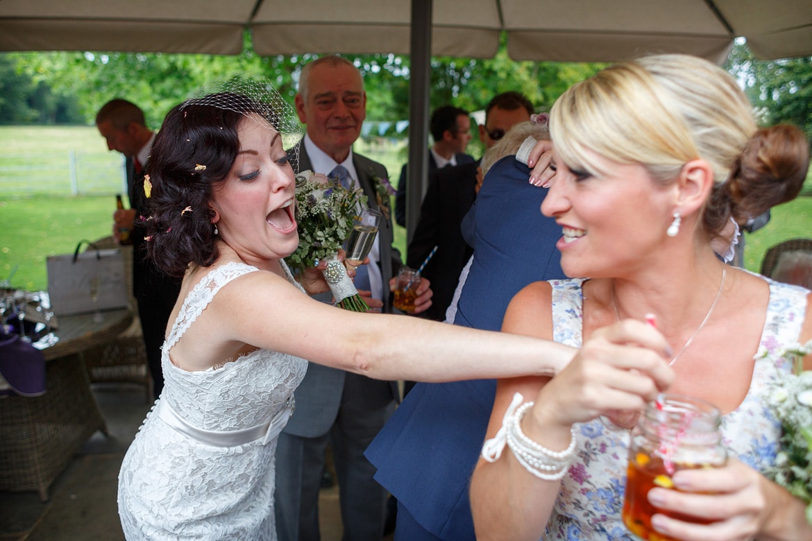 the bride and bridesmaids