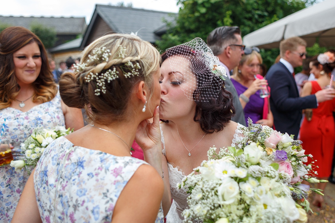 the bride and bridesmaids