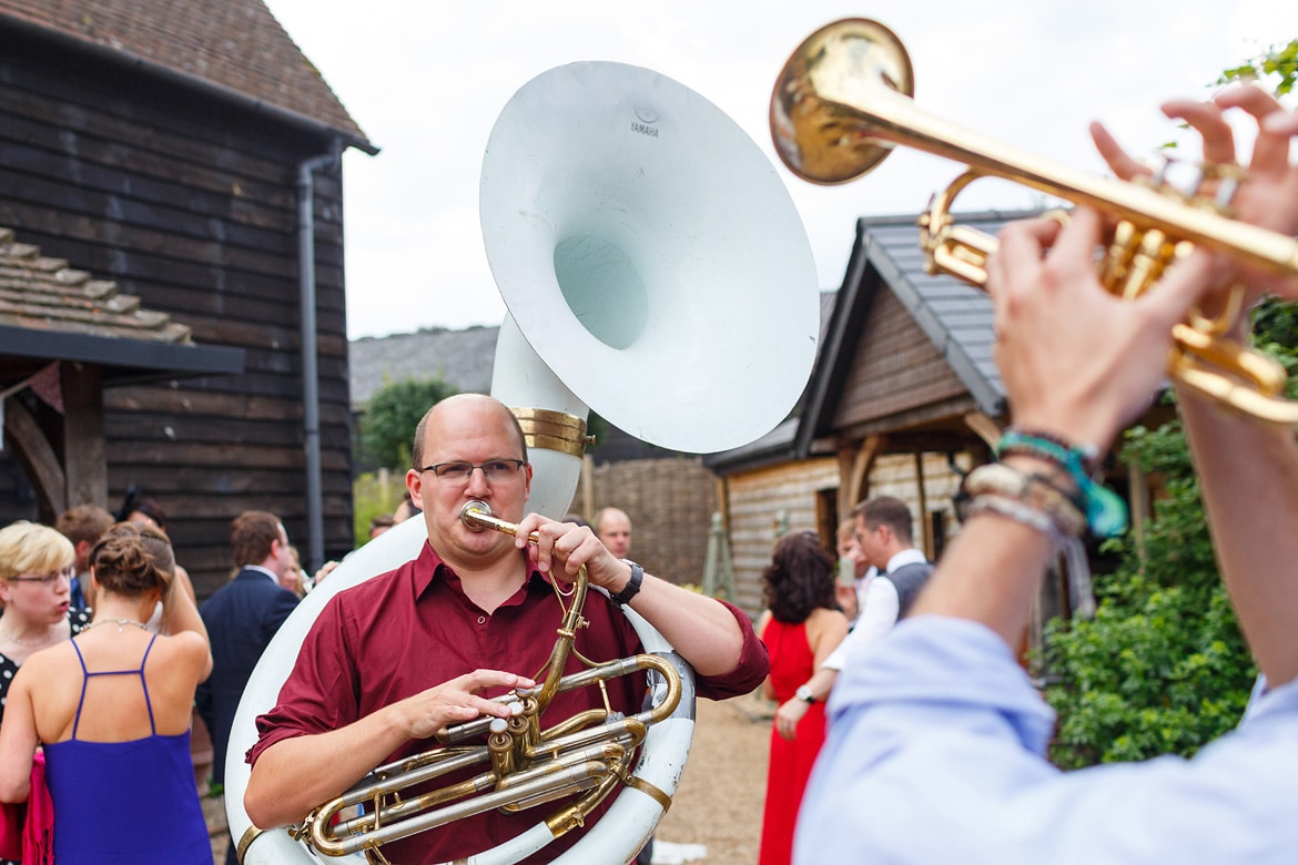 the wedding brass band