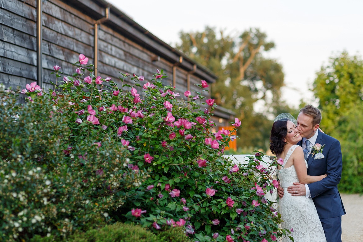 posing with the flowers