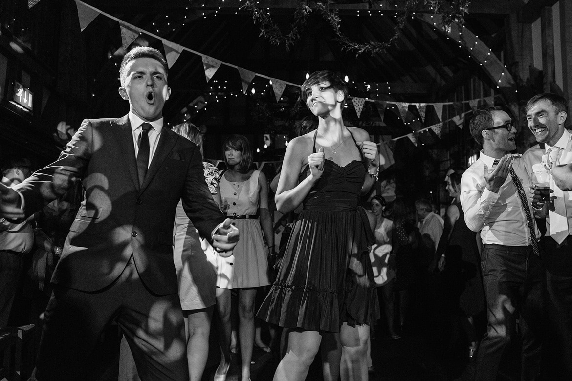 guests dance at gate street barn