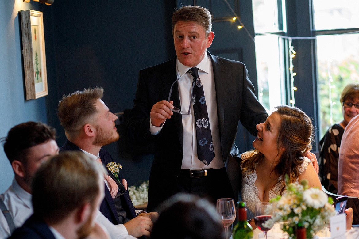 more speeches at a georgian townhouse wedding