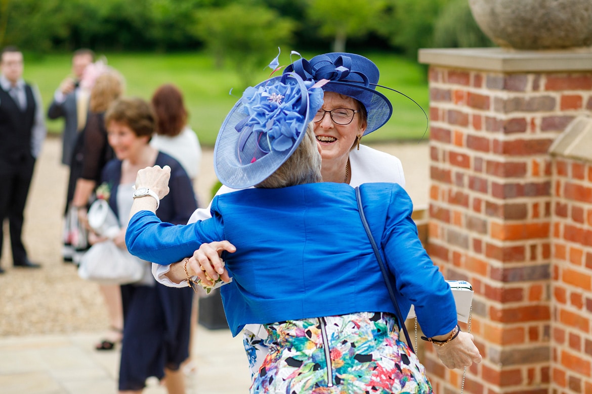 the grooms mother arrives