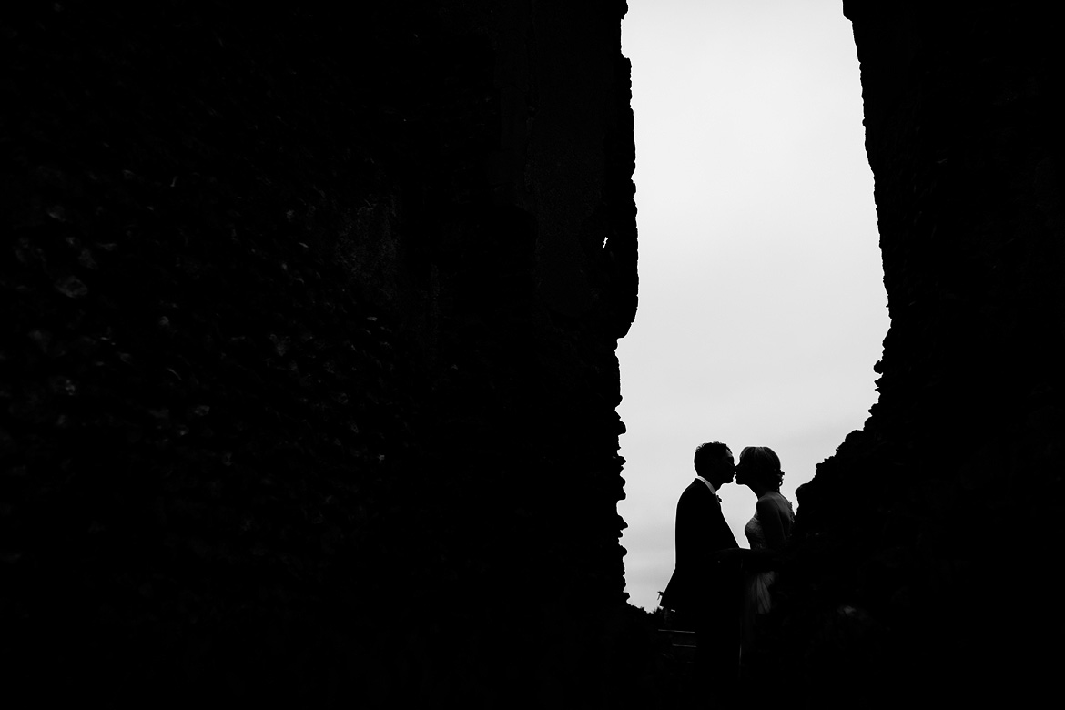 a silhouette in the ruins at godwick hall