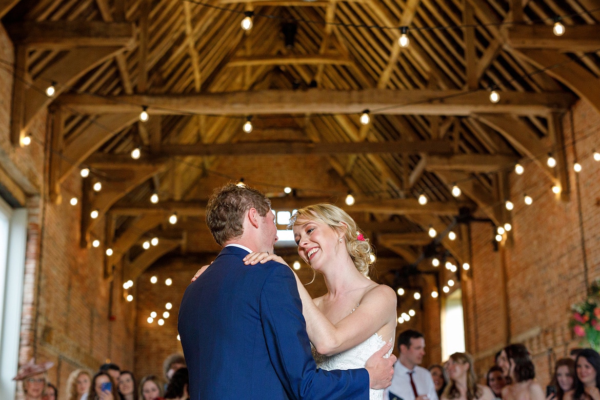 first dance at a godwick hall wedding