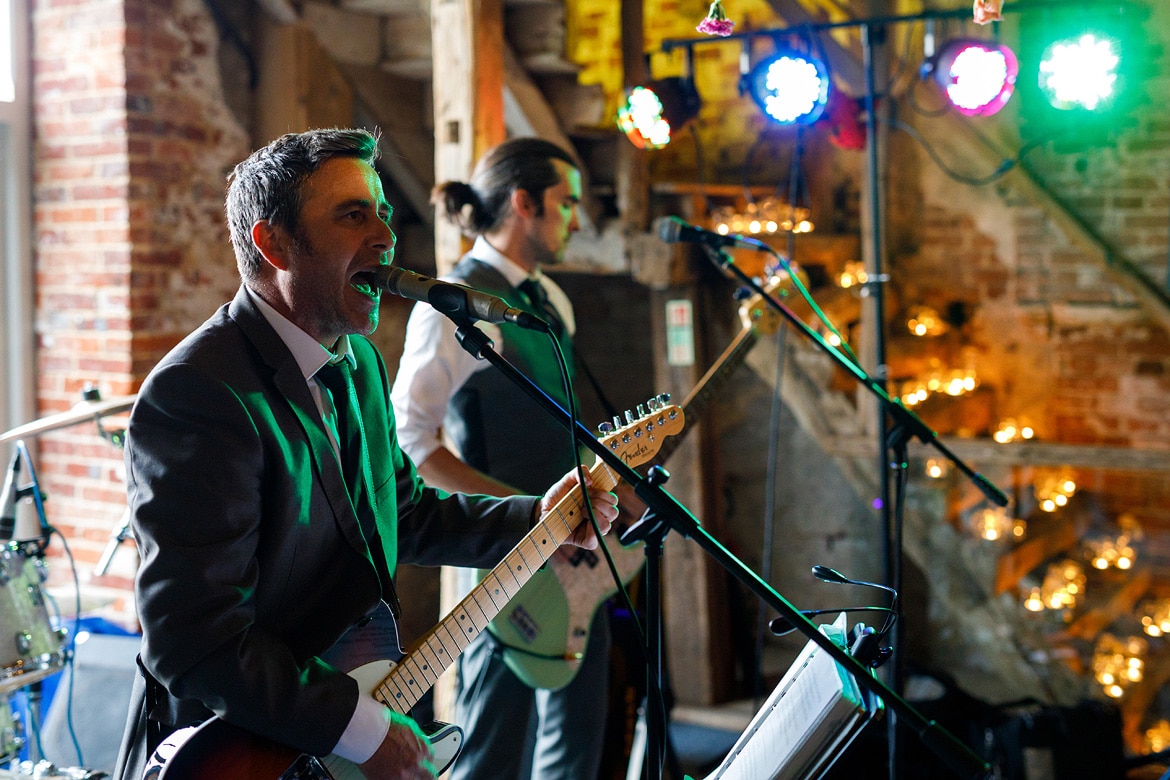 The fuzz wedding band at a godwick wedding