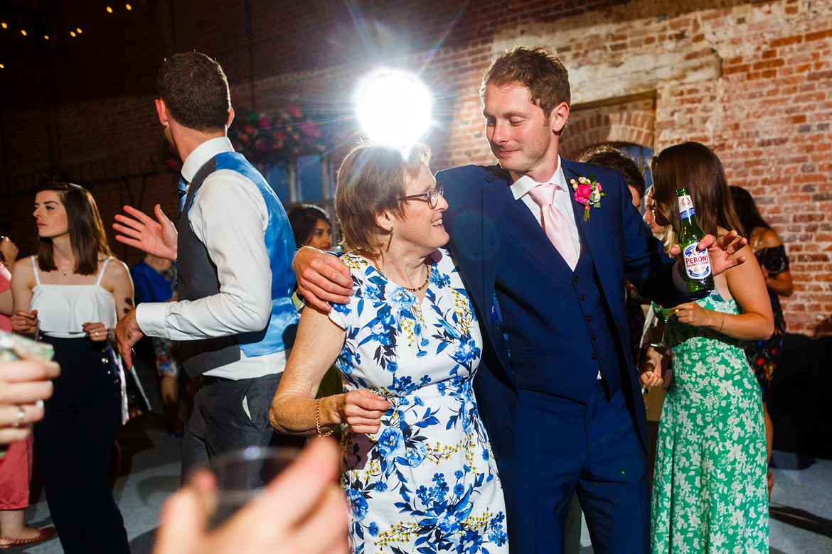 the groom dancing with his mother