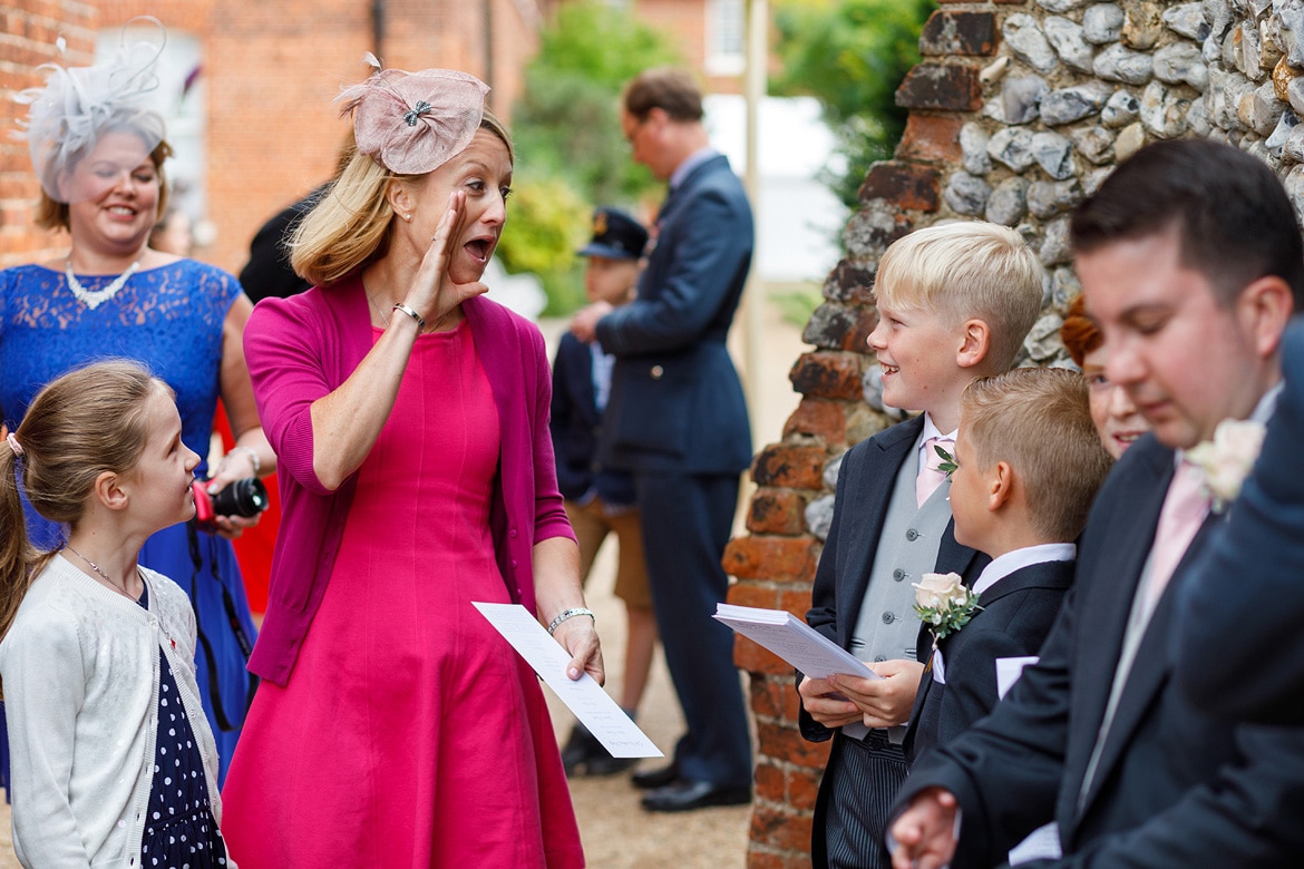 guests outside the gressenhall chapel