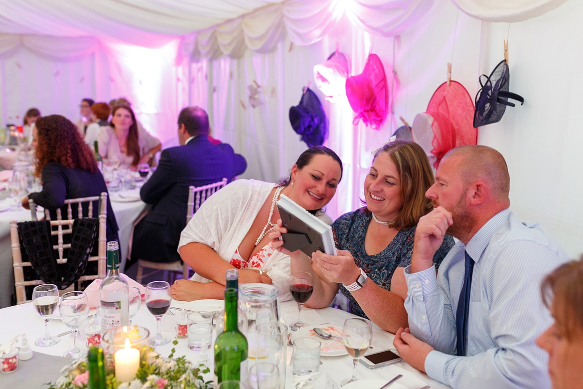 guests enjoying the wedding breakfast