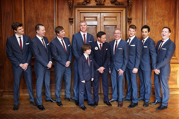 wedding group photo at st giles house hotel in norwich