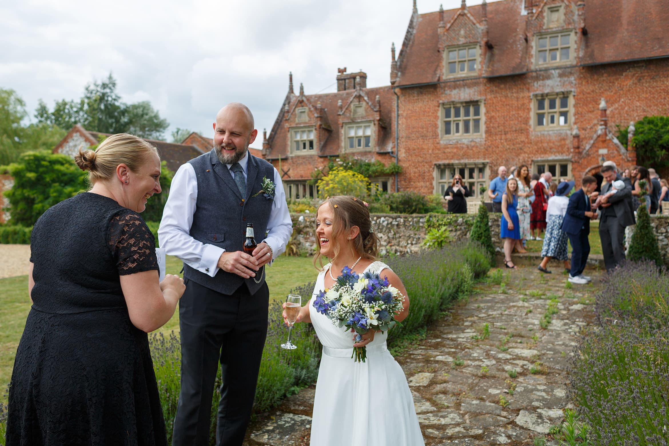 the couples first drink outside hautbois hall