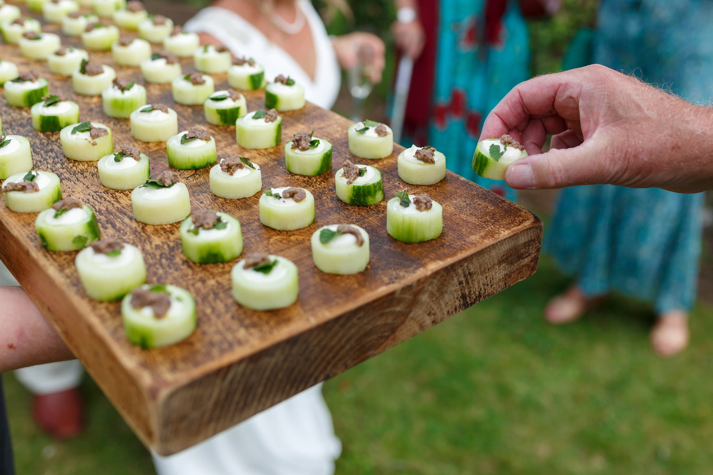 canapes at the wedding