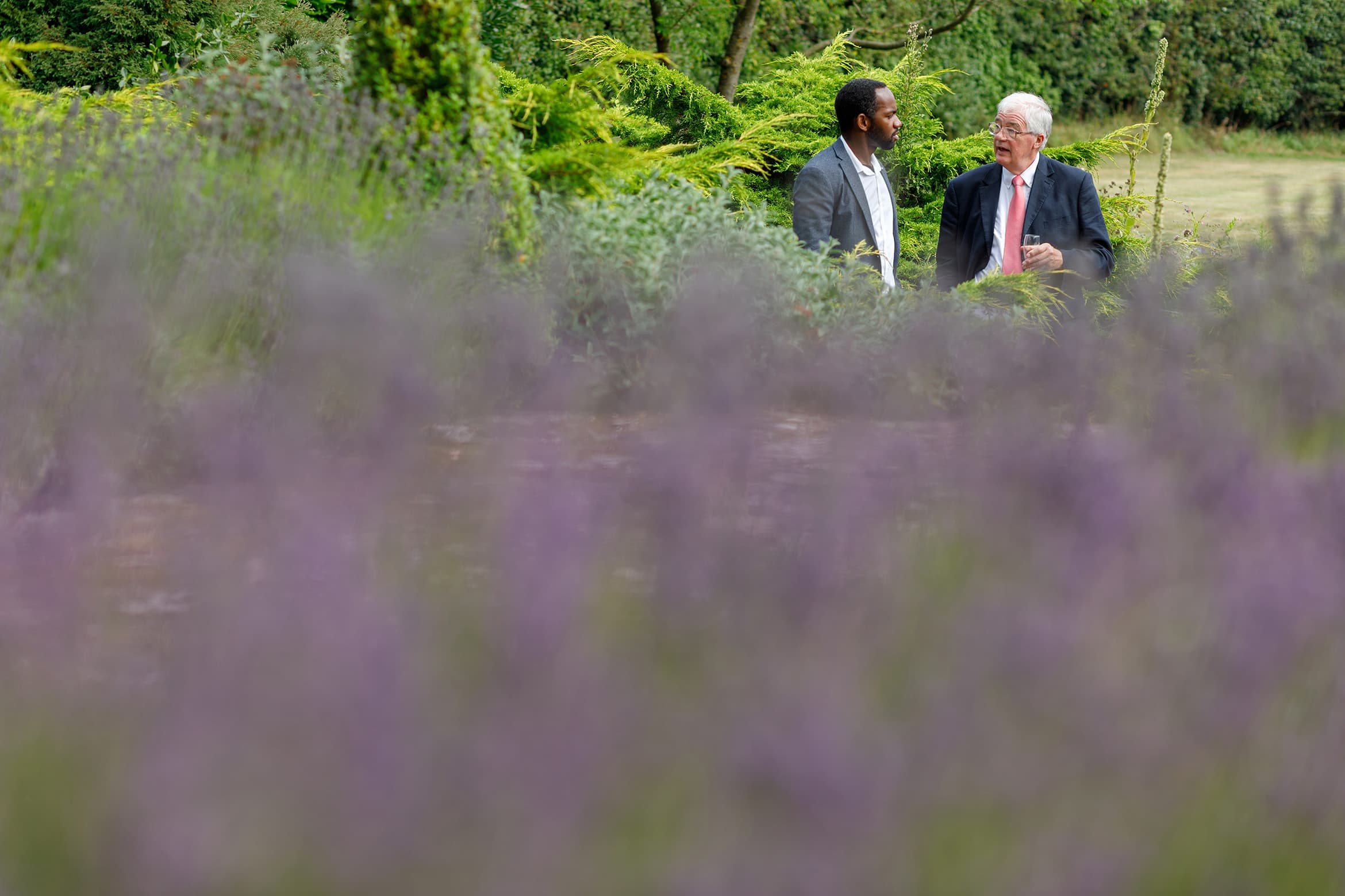 guests at a hautbois hall wedding